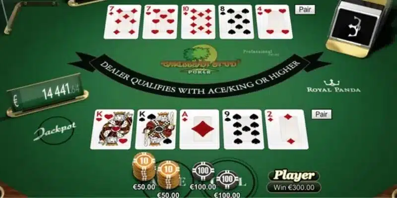 Stud Poker là biến thể khá phổ biến của tựa game này